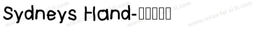 Sydneys Hand字体转换
